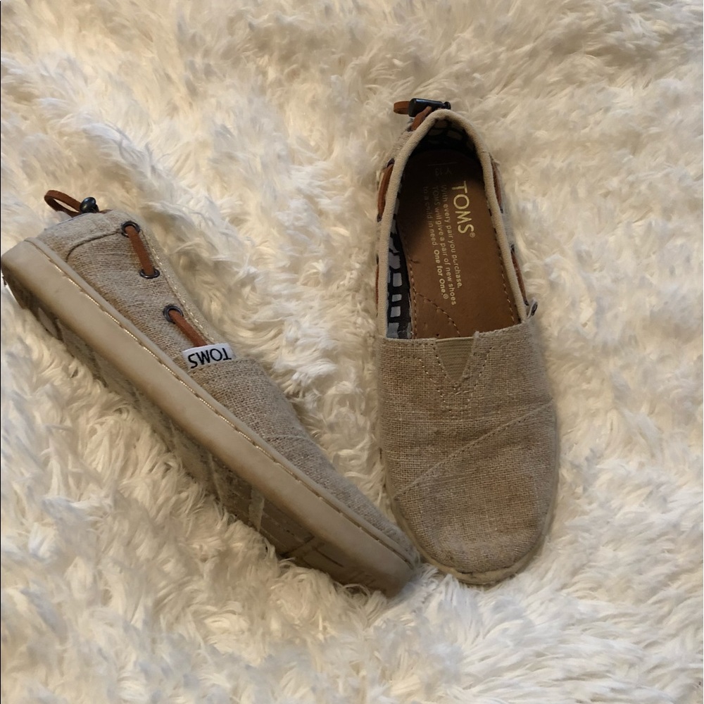 TOMS Girls' Bimini Burlap Espadrille
